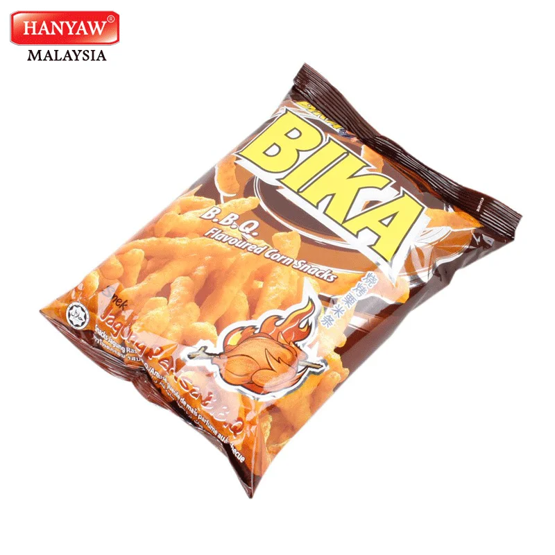 [Malaysia] Fast Shipping + Halal Certified Bika BBQ Flavoured Corn Snacks ( 10 pcs x 6 Bags x 70g / Ctn )