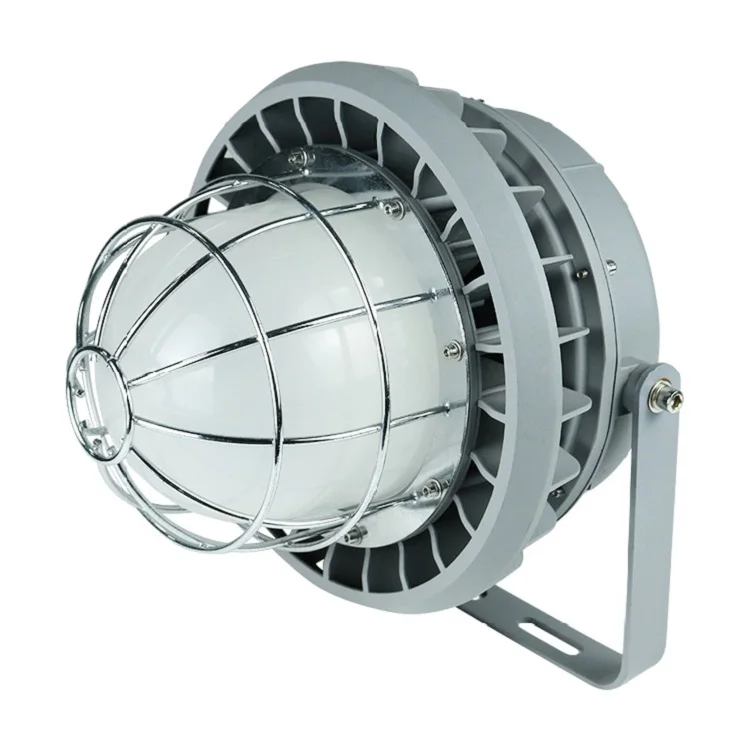 Stocked industrial flood light workshop lighting explosion proof gas station factory lamp 20-150w dimmable
