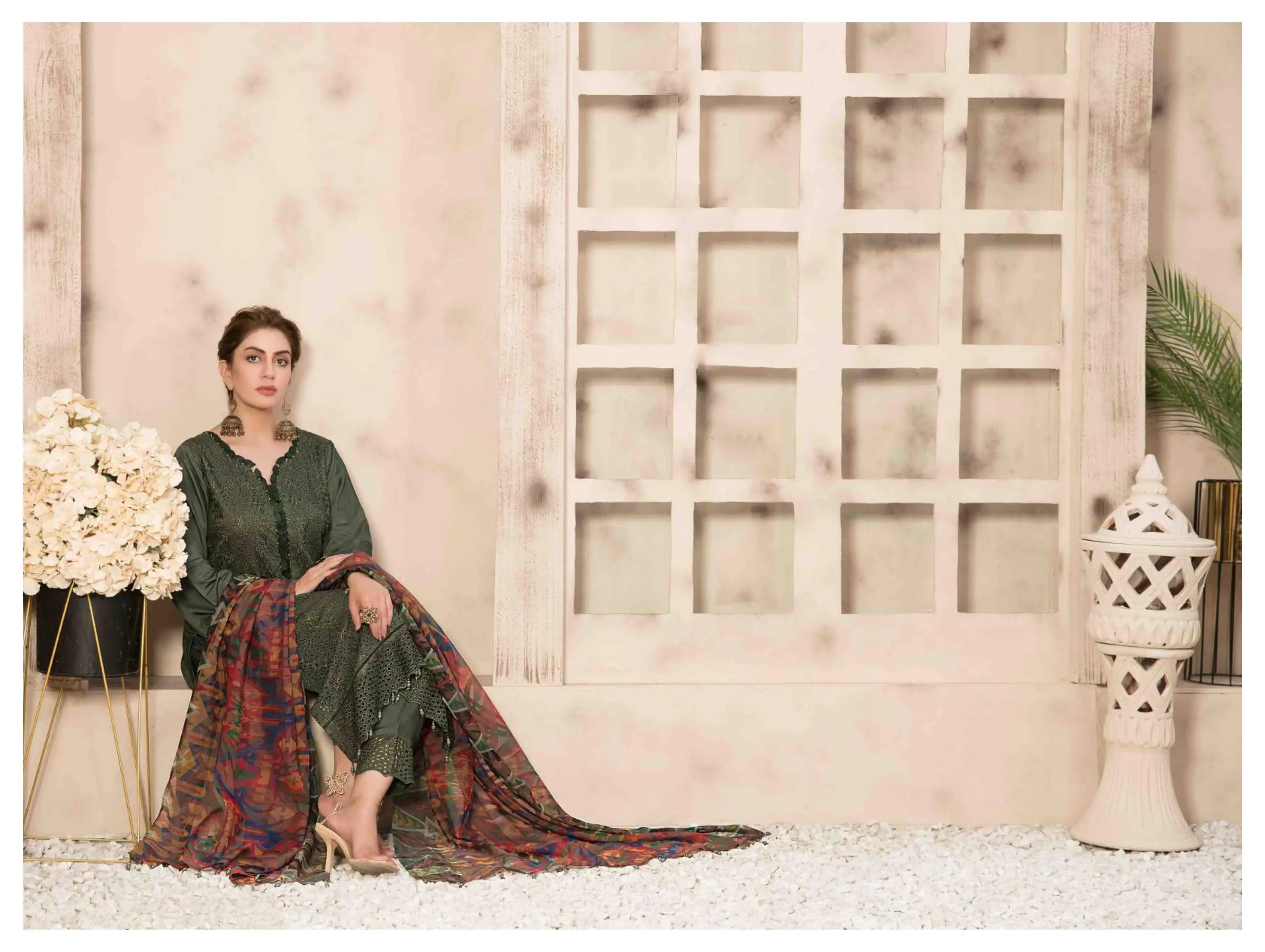 Embroidery Design Ladies Dress | 2022 New Arrival Pakistani Women 3 Piece Party Wear Embroidery Dresses For Sale