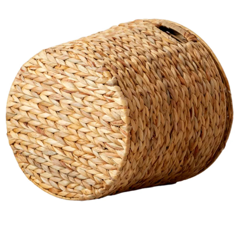 Amazon Best Selling Round Hyacinth Storage Basket With Lid OEM Customized Ready To Ship Low MOQ From Viet Nam