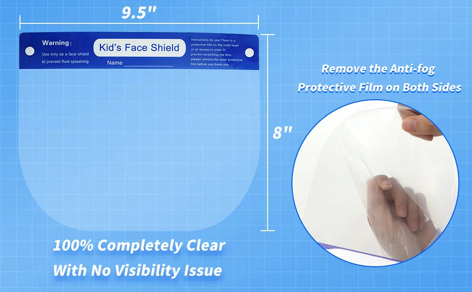 PET CE Popular Style Disposable Face Shield Custom Doctor Surgery High Protection Faceshield