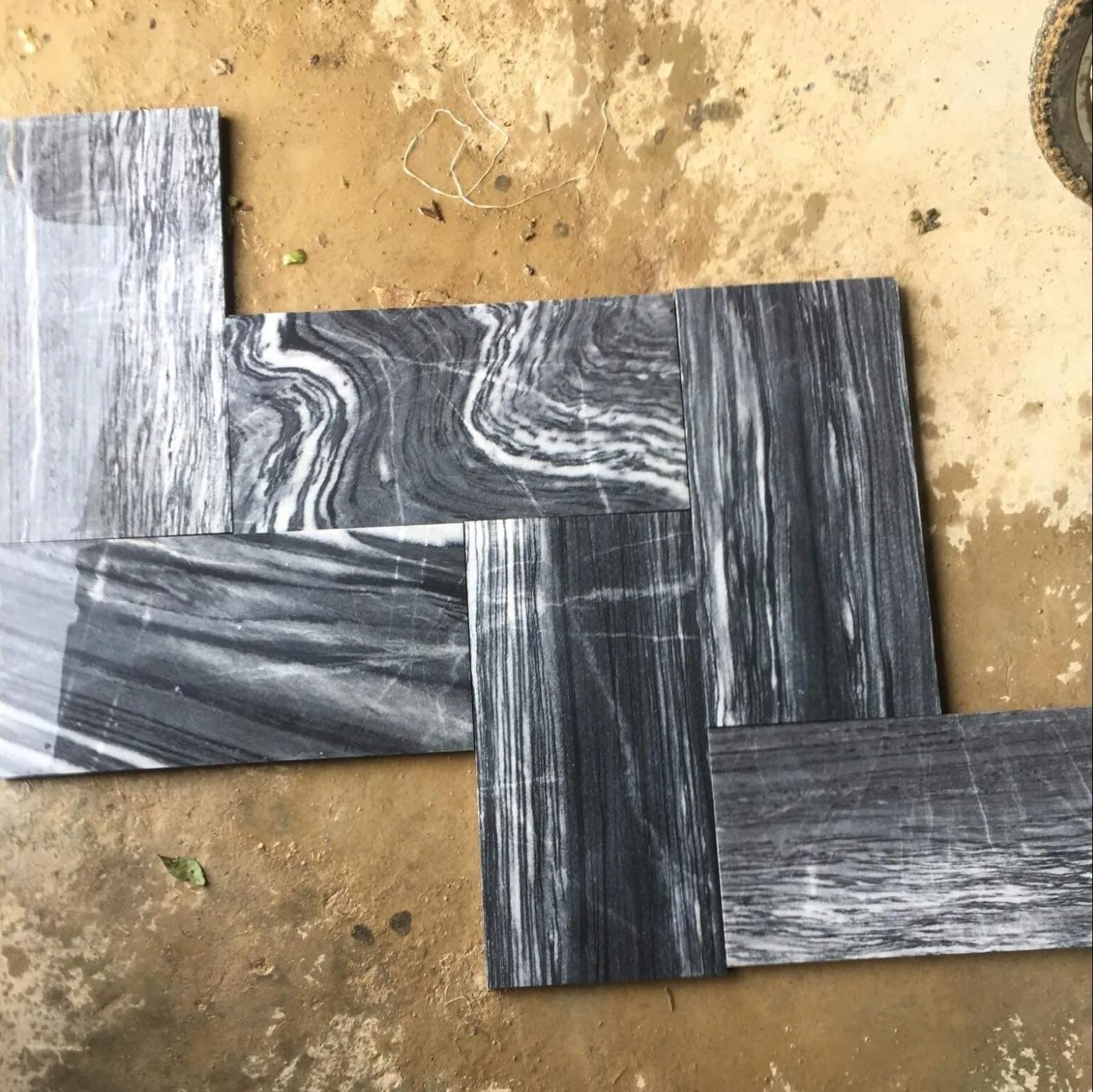 Плитка для бассейна Bluestone, серая, с серебряными зернами, конструкция, натуральная жила, не скользящая, недорогой мрамор, под заказ, отточенный камень
