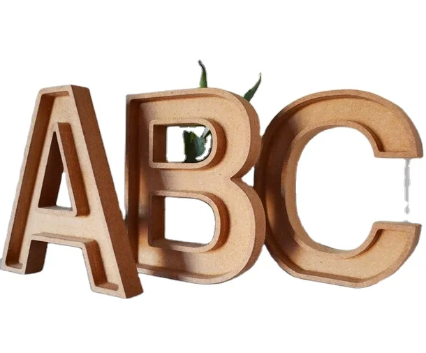Custom Wooden Fillable Letters Hollow