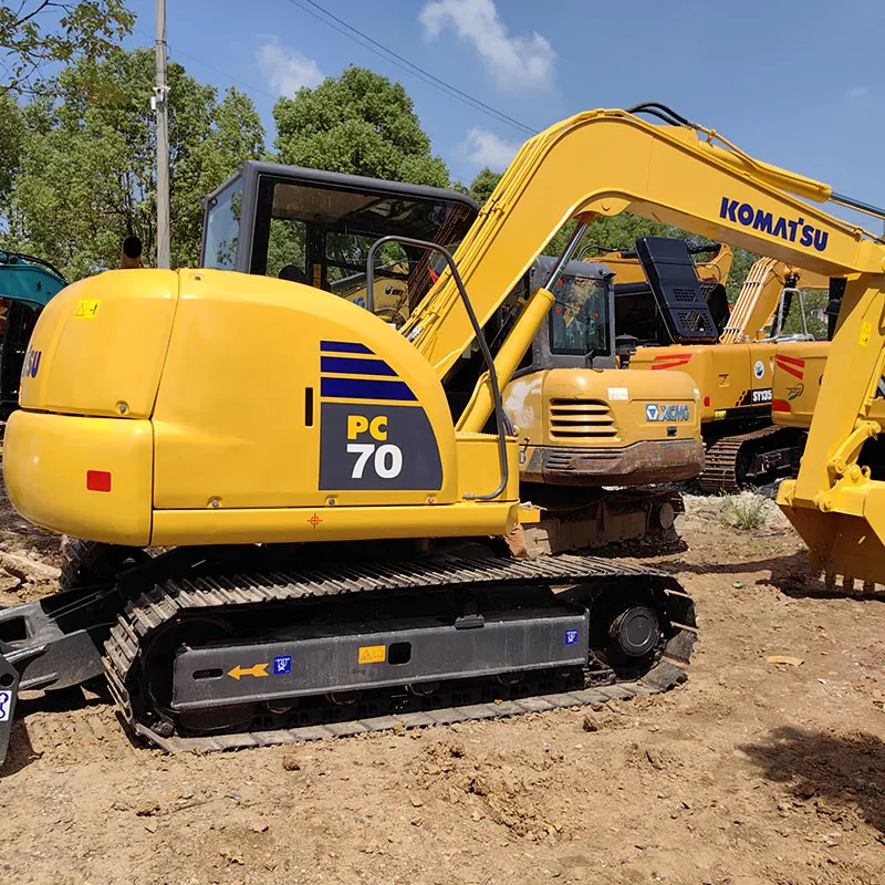 Б/у экскаватор Komatsu PC70-8 Подержанный PC60-7/PC78 японский гусеничный 7 тонн строительный инженерный станок