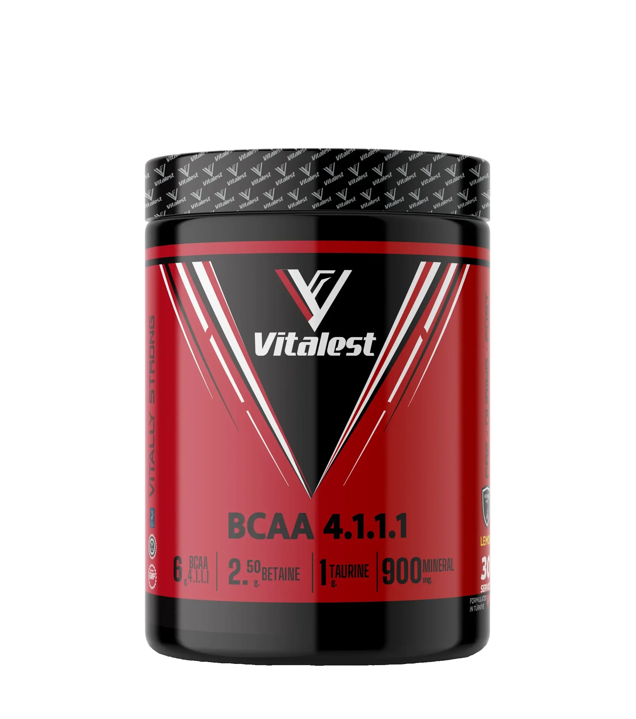 OEM Vitalest 444g Platinum BCAA 4:1:1 Instantized Sports Supplements Lemon Flavor Preworkout Energy Muscle Build GMP Powder