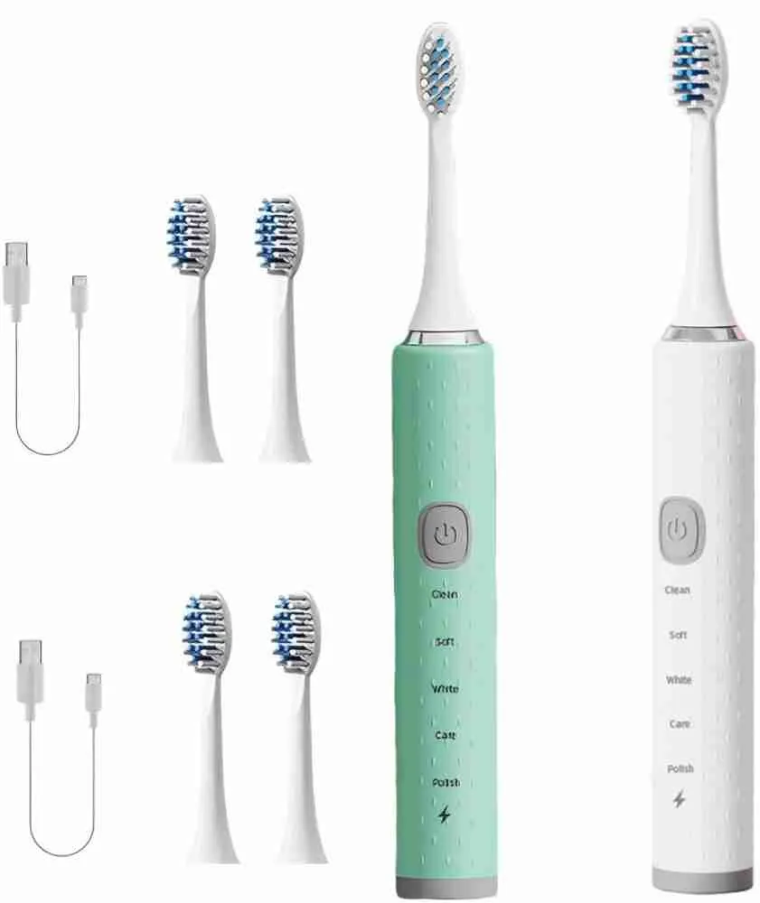Adult Auto Oral Cleaning Whitening Teeth Brush Soft Bristle Sonic Electric Toothbrush