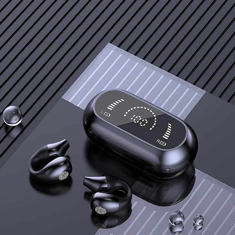 New bluetooth earphones not in ear sports noise canceling waterproof music wireless headset