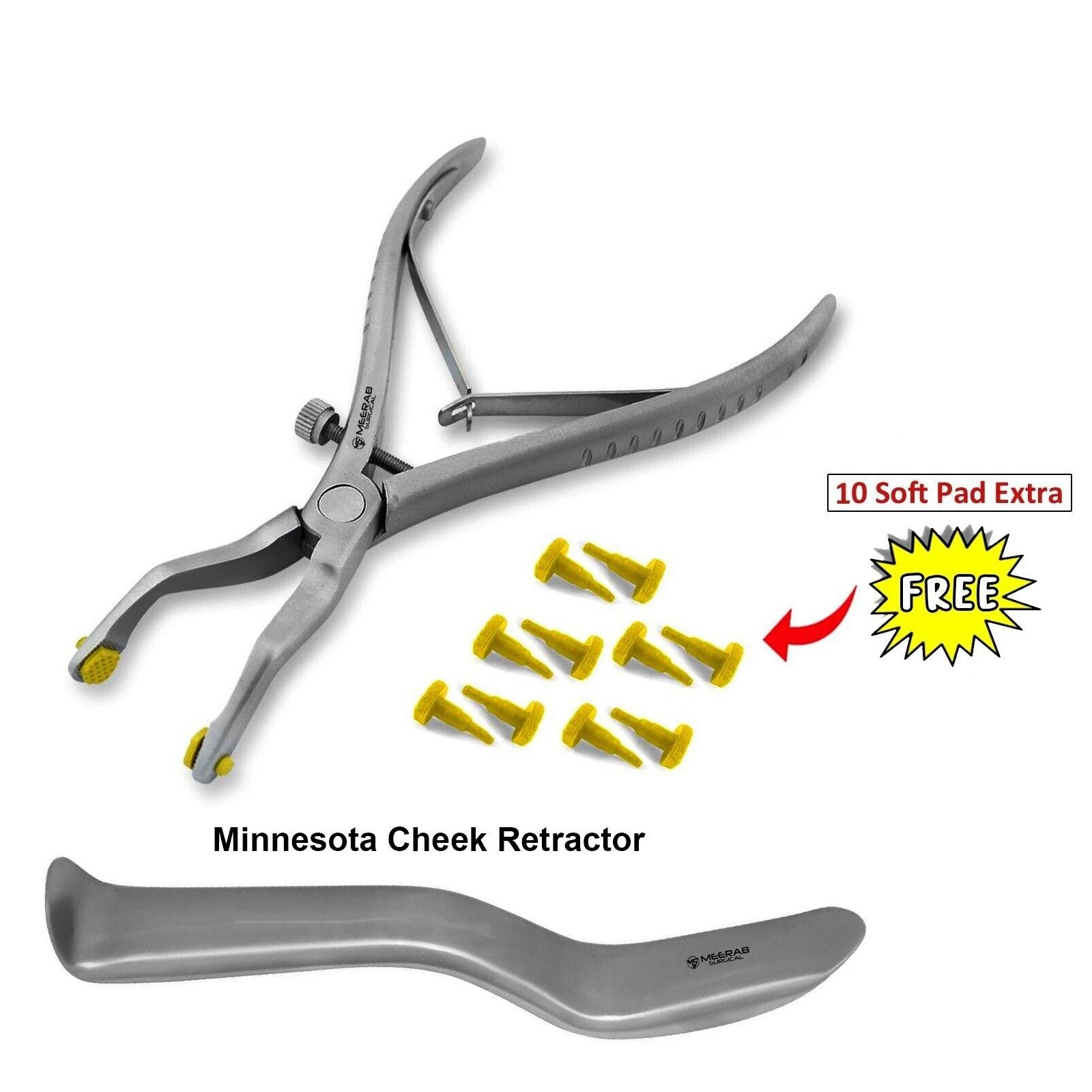 HOT SALE MEERAB Dental Crown Remover Gripper Forceps Minnesota Lip Retainer Tongue Retractor ISO CE APPROVED