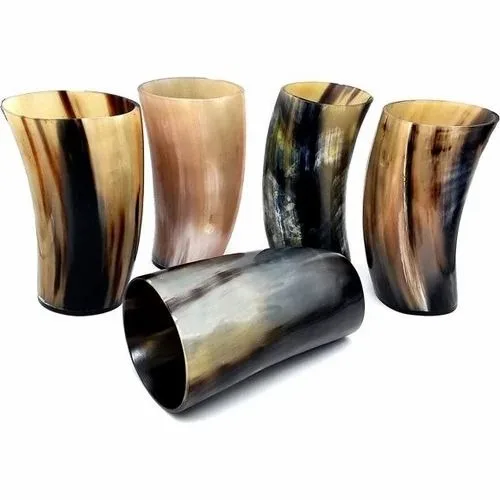 Attractive Genuine Ox Horn Glass Drinking Horn Polished Animal Style Decoration Very Cheap Price