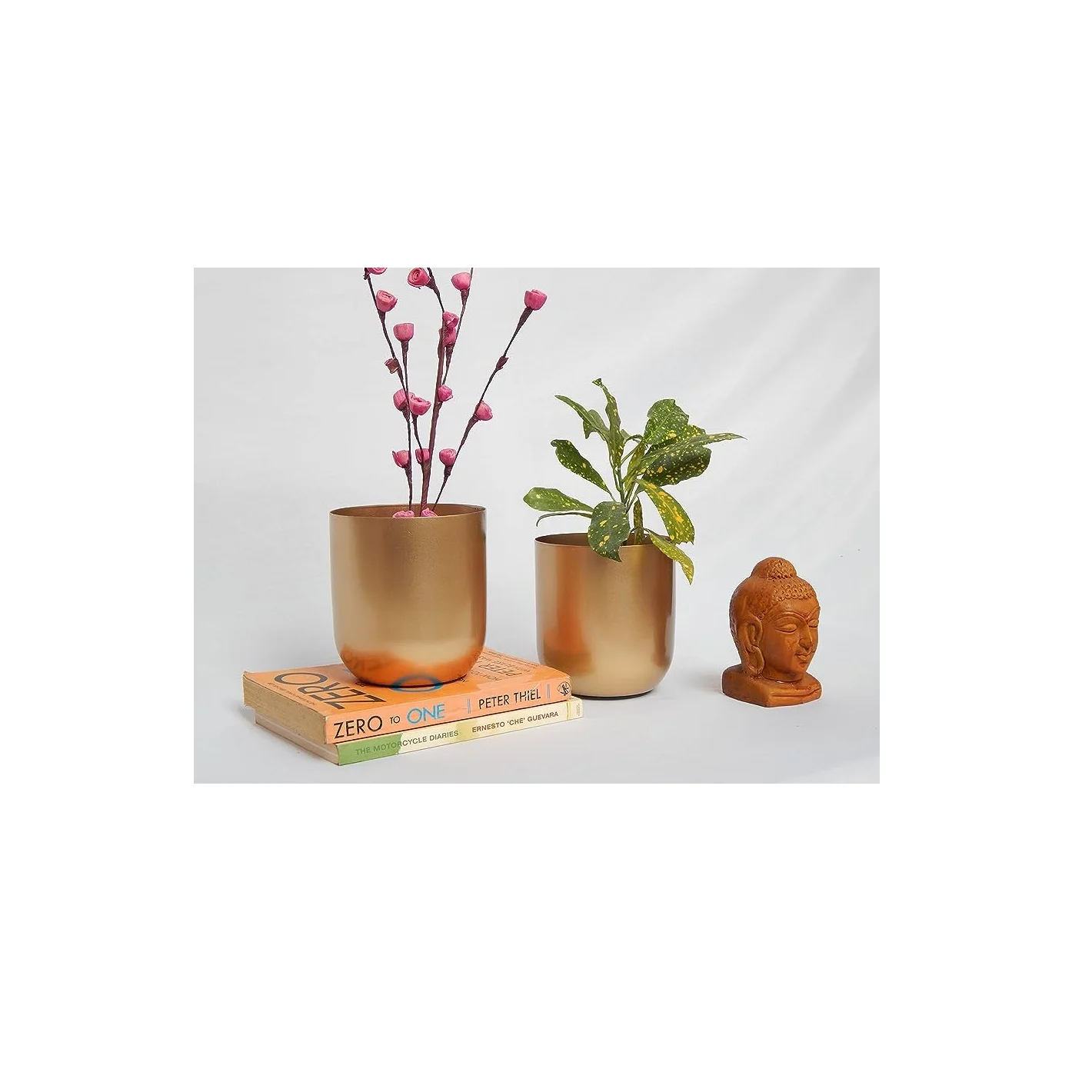 Custom Designed Vintage Iron Planter for Outdoor Home Farmhouse Office & Garden Decor Multifunctional Flower Pot