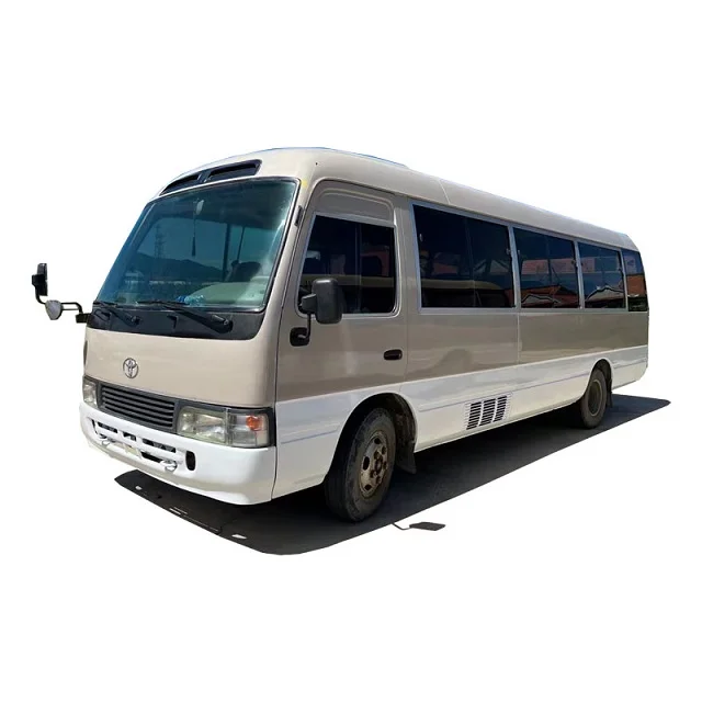 Used Cheap Left Hand Drive Coaster Bus 17 Seats Passenger Mini Toyota Coaster Second Hand Bus