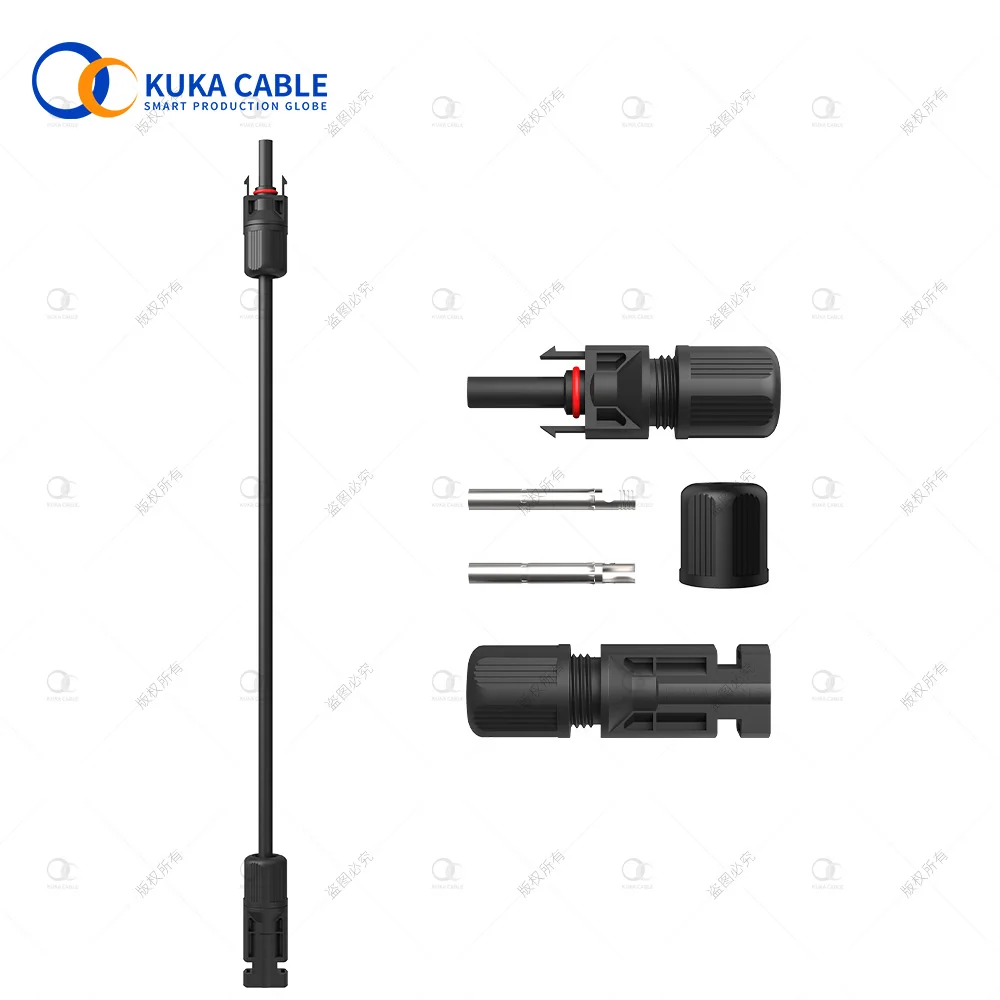 Manufacturer Solar cable wire 6MM2 DC power PV solar panel cable with Solar connector