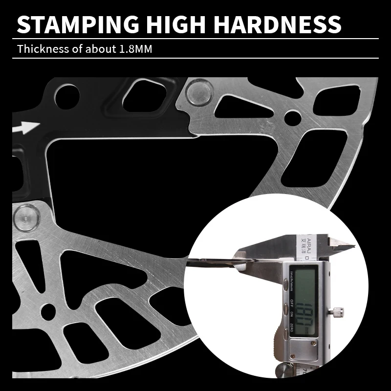 BUCKLOS 160mm Rotor 6 Bolts MTB Brake Disc Heat Dissipation 160 Mm Bicycle Hydraulic Disk Brake MTB Bike Disc Rotor Brake Part