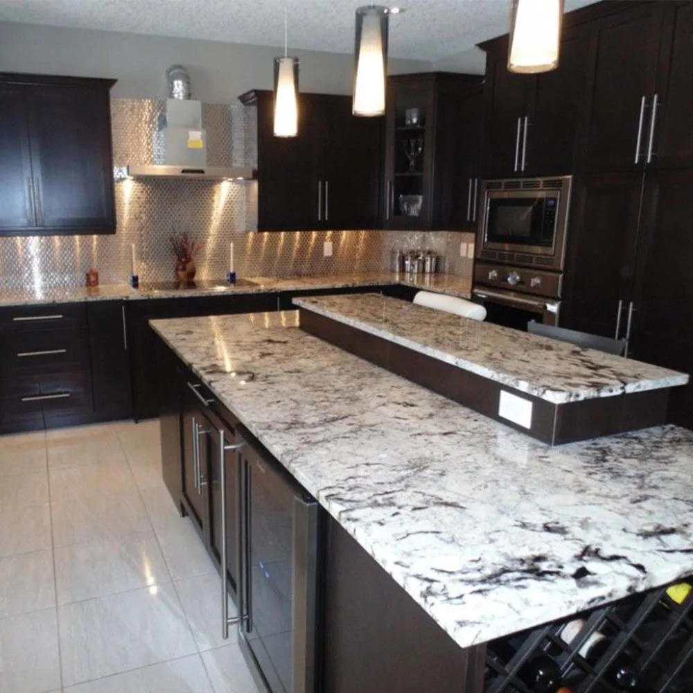 Alaska beige White Granite Polished Honed Flamed Granite Stone kitchen Countertop prices premium quality