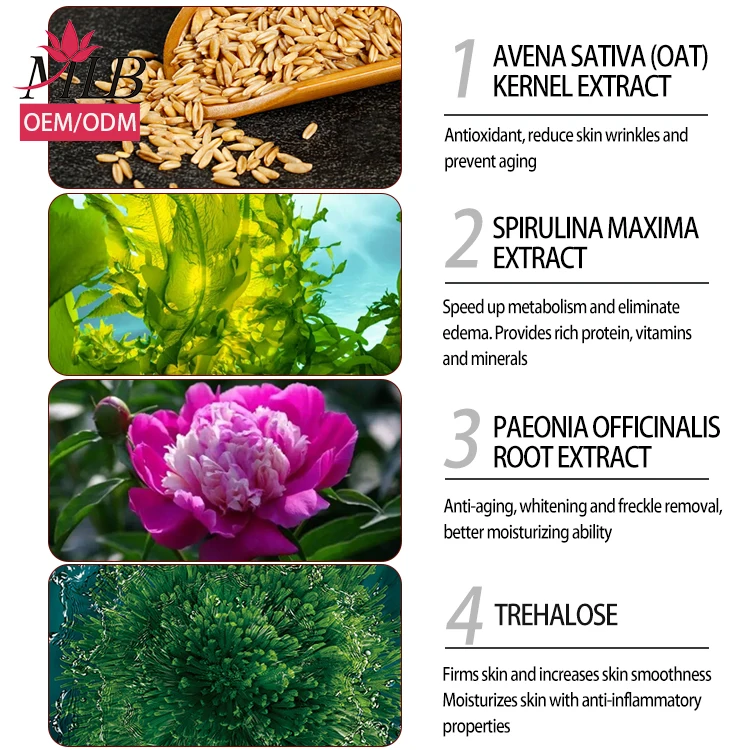 OEM Wholesale Seaweed Sheet Mask With 4 Kinds Of Seaweed Extract Hyaluronic Acid Super Hydrating Transparent Facial Mask