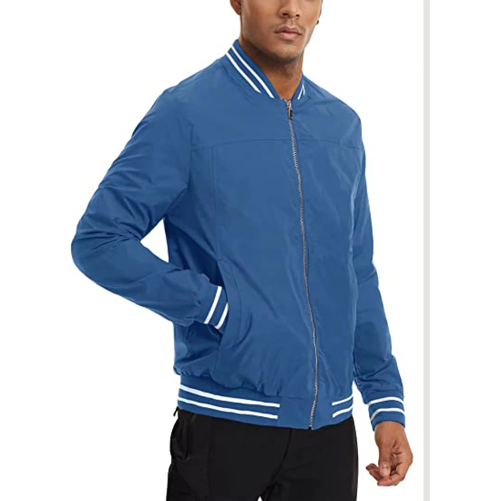 Customized Bomber Jackets For Boys With Rib Collar & Rib Cuff Winter Outdoor Windbreaker Jackets made in Pakistan