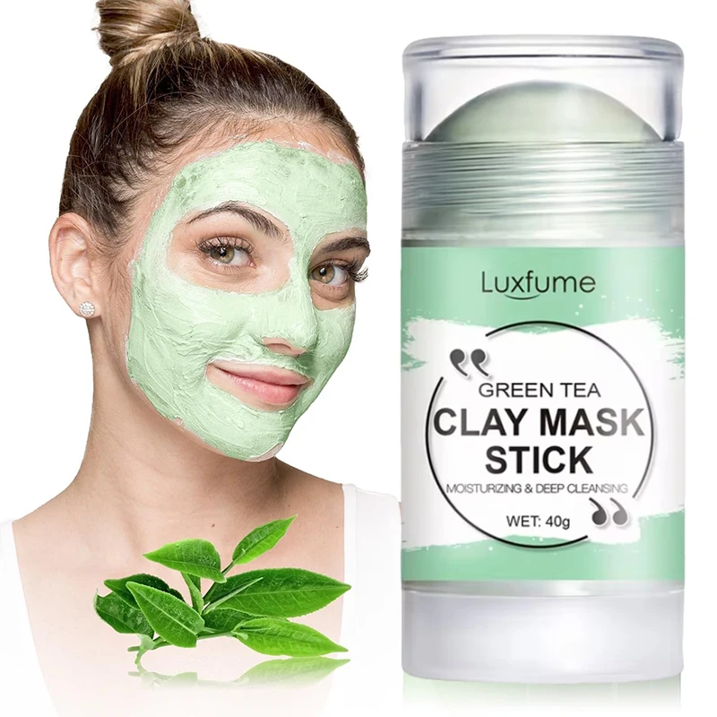 Oalen 40g Salicylic Acid Cream Deep Cleansing Moisturizing Hydrating Natural Green Tea Clay Stick