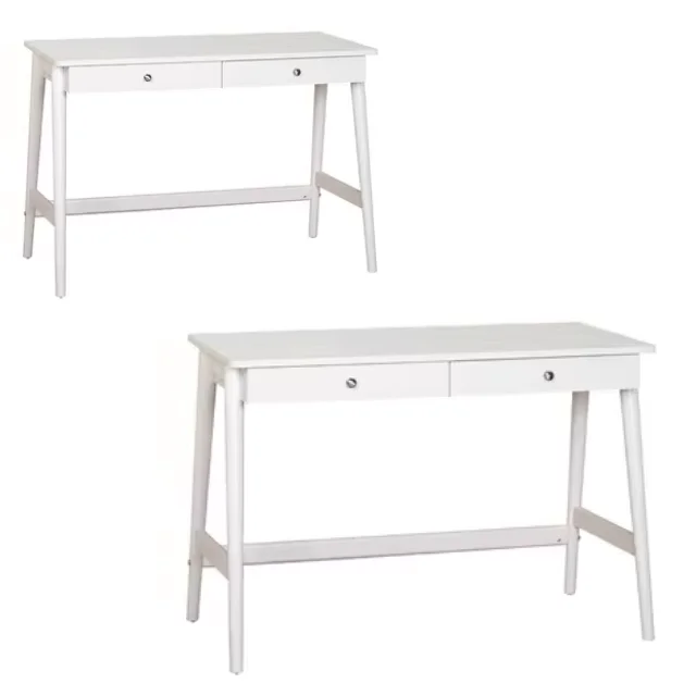 Desk Table With Two Drawers Modern Simple Designs Study Desk Bedroom Furniture Premium Quality From Indonesia