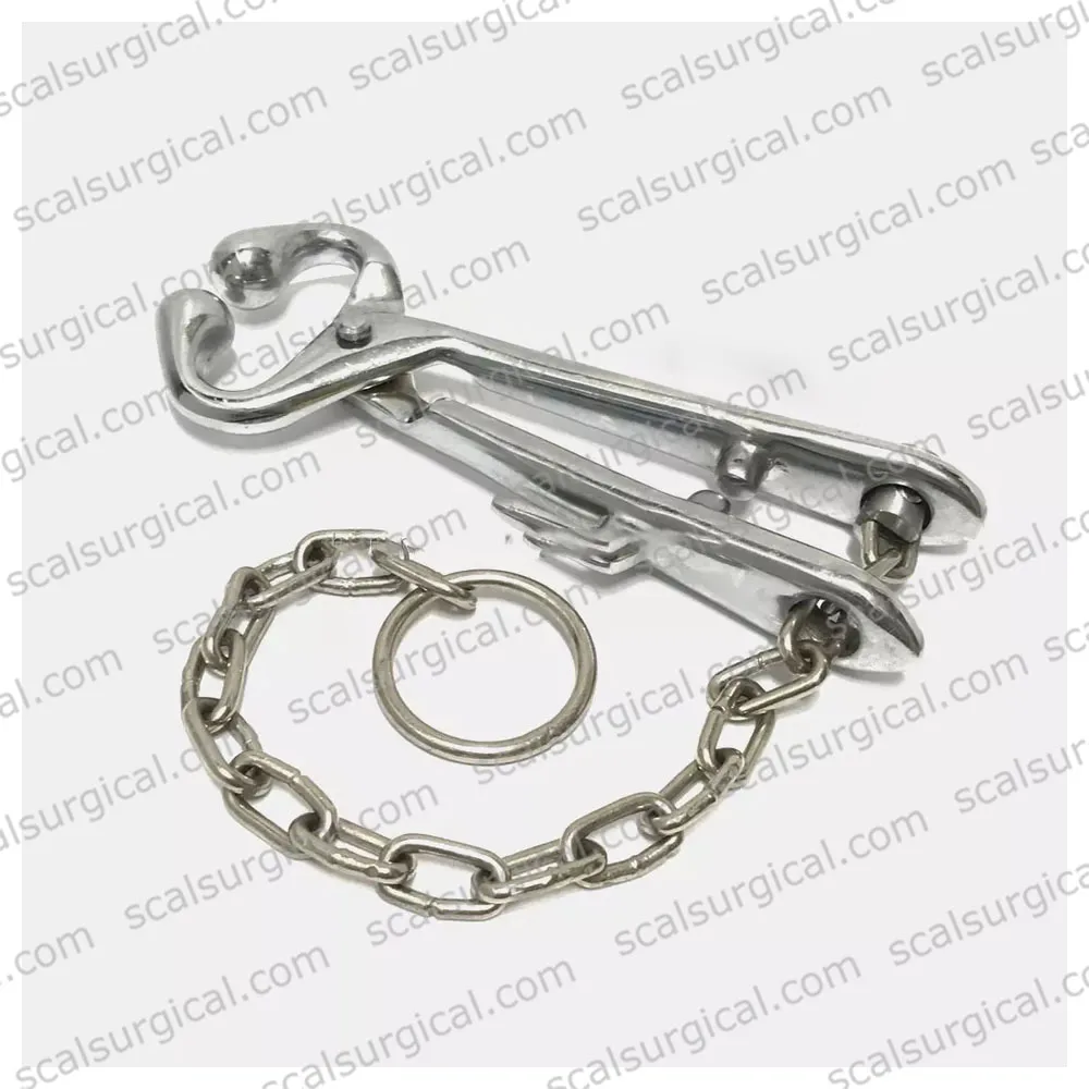Hot Sale Veterinary Instruments Animal Product Paws Claws Vet Bull Holder With chain Cattle Bull