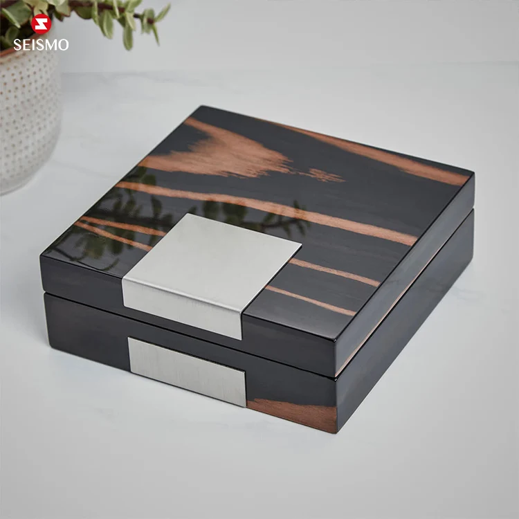 Custom Wooden Packaging Earring Jewelry Collection Storage Storage Boxes For Cufflinks Set Personalized