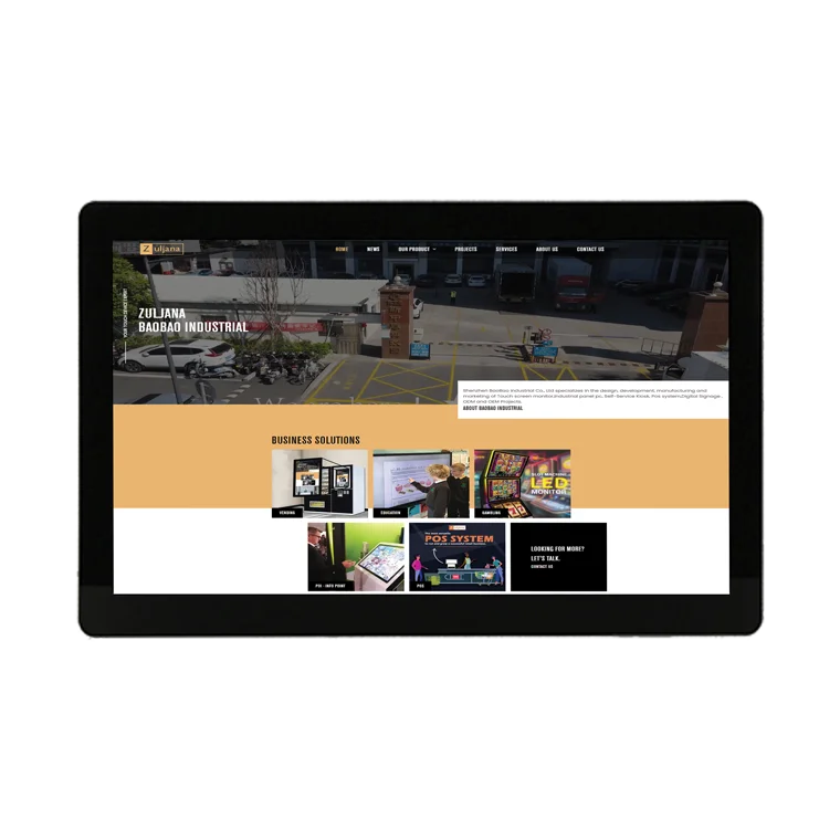 15.6 Inch Android Industrial All In One Embedded Touch Screen Panel PC  Fan-Less