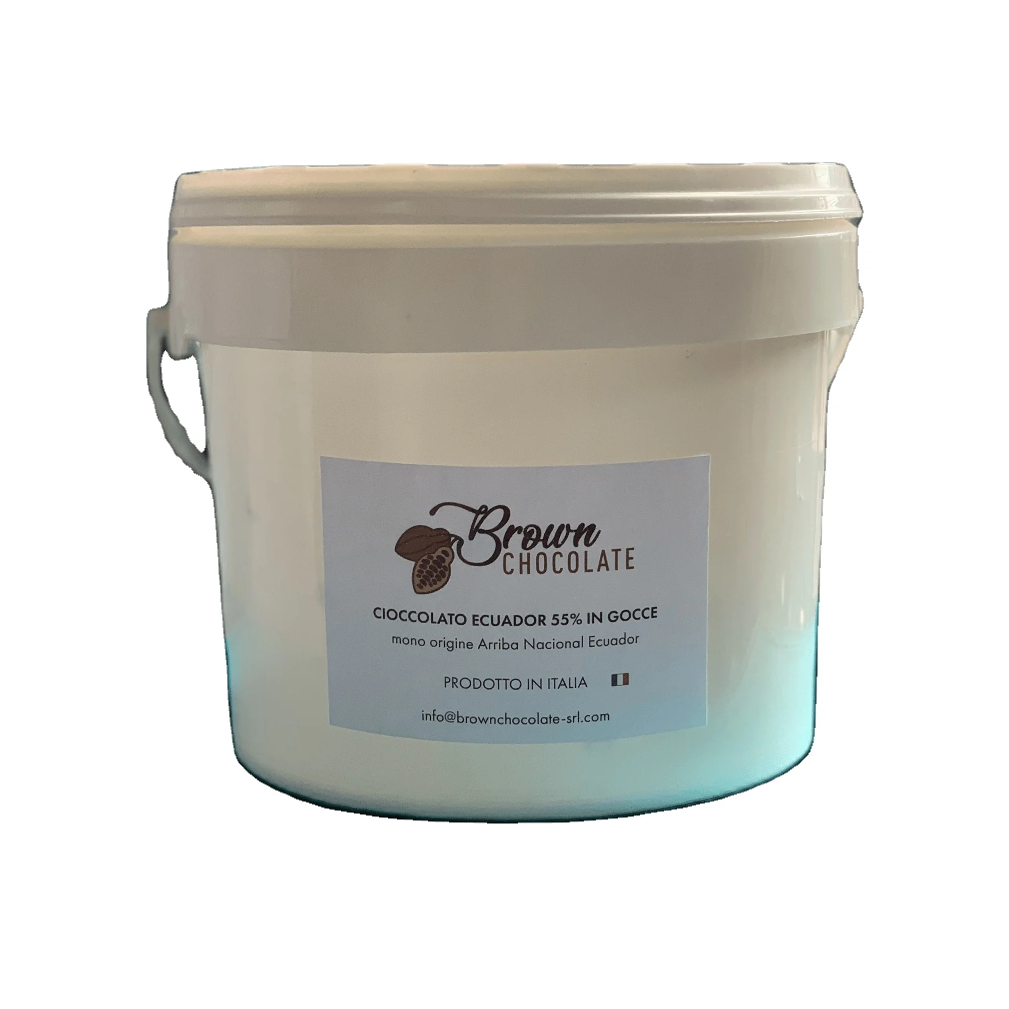 Premium Ingredients 55 % Dark Sweet Chocolate Extra Butter For Pastry Made in Italy from Arriba Nacional Ecuadorian Beans