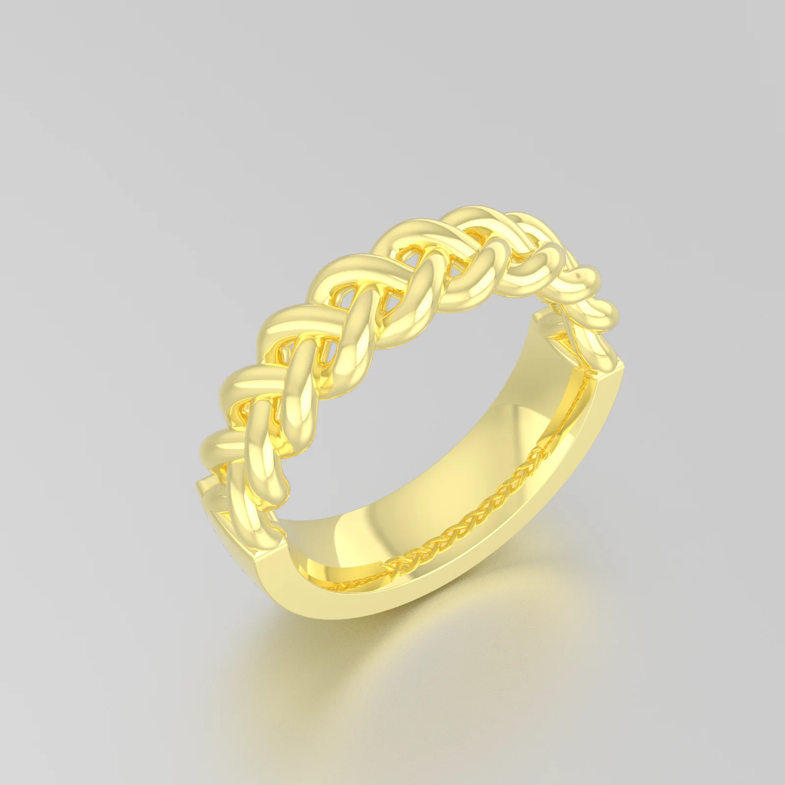Couple Weaving Width 5mm 925 Sterling Sliver Rose Gold Plated Silver Ring 3.5mm Rings Anillo De Pareja Joyas Plata