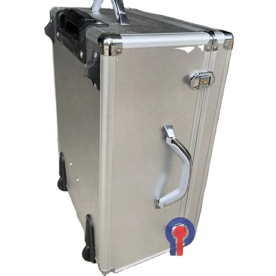OEM Customized Tool Aluminum case with trolleys handle Flight case shock- protection water proof customized logo