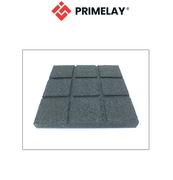 Shock-proofing Anti-slip 50mm Thickness Rubber Flooring Playmat SQ 50 for Outdoor Fitness Flooring from Malaysia