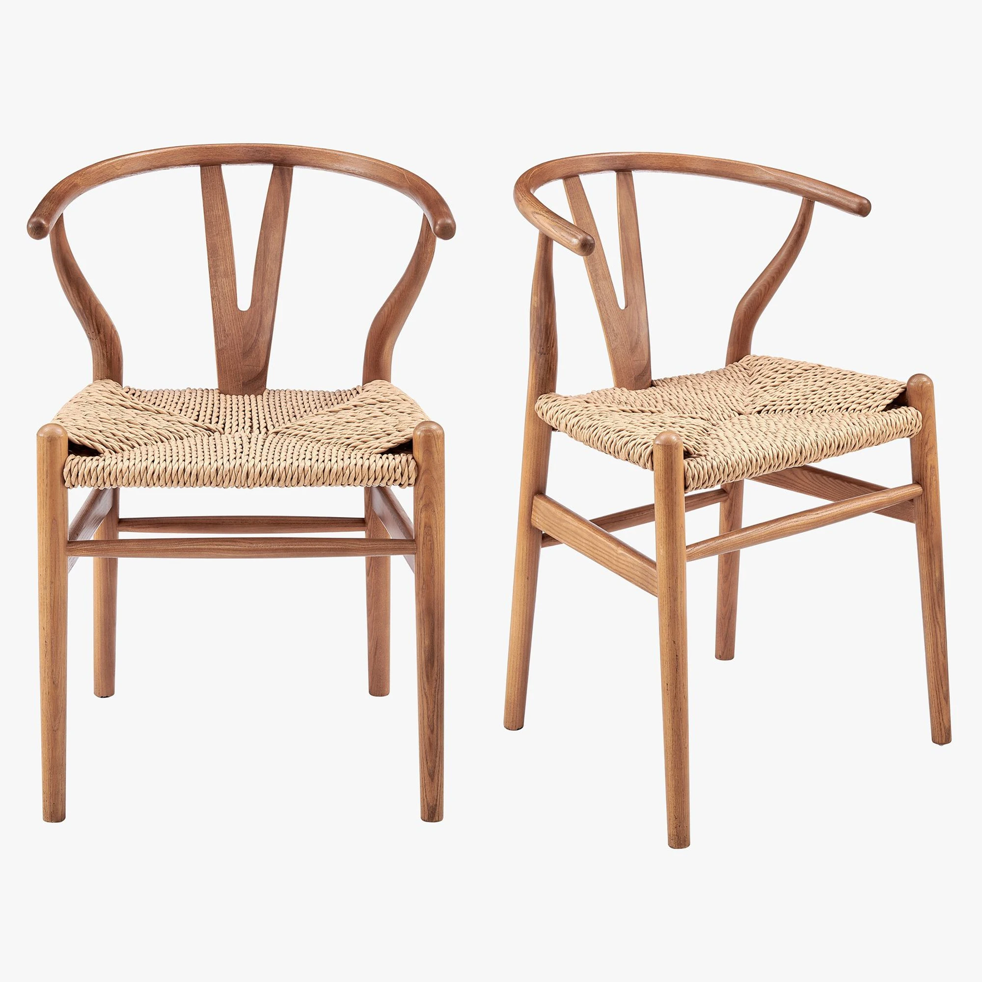 Outdoor Garden Furniture Patio Dining Wooden Chair Rattan-Davi
