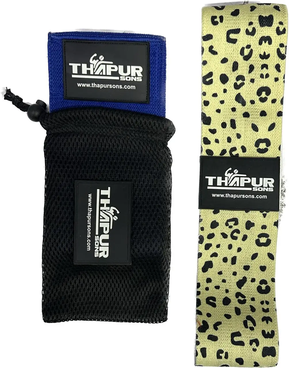 Logo Personnalised Imprime 3 Bandes De Coton Tissu Hip Booty Ensemble Band Resistance Tissu Fitness