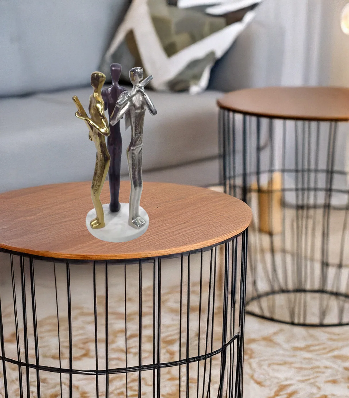 Modern Style Aluminum Crafts Decoration Sculpture for Table Top