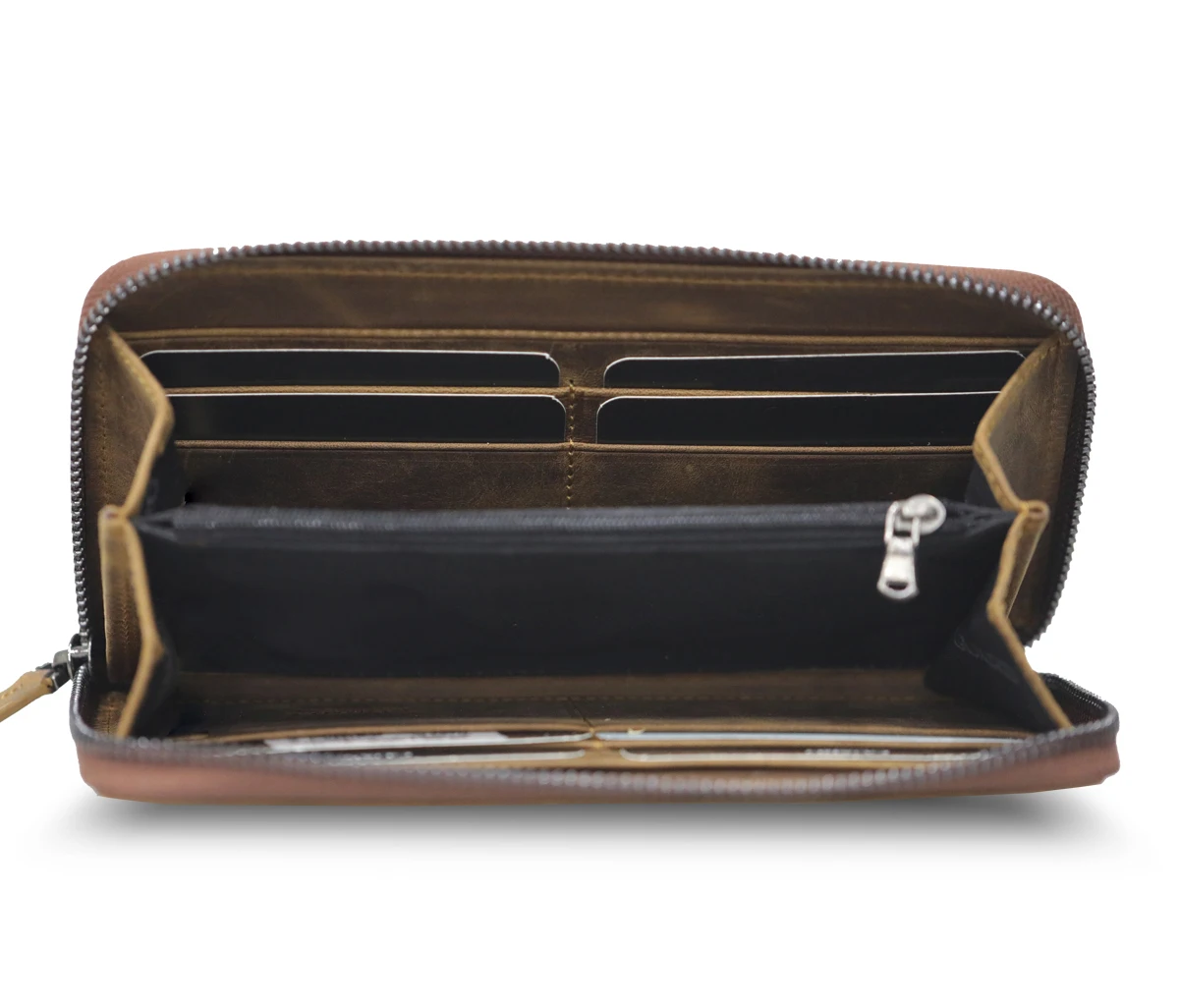 Genuine Leather Women Wallet Card Holder Women Purse Slim Phone Placed Long Wallet Bifold Wallet Customizable RFID Protection