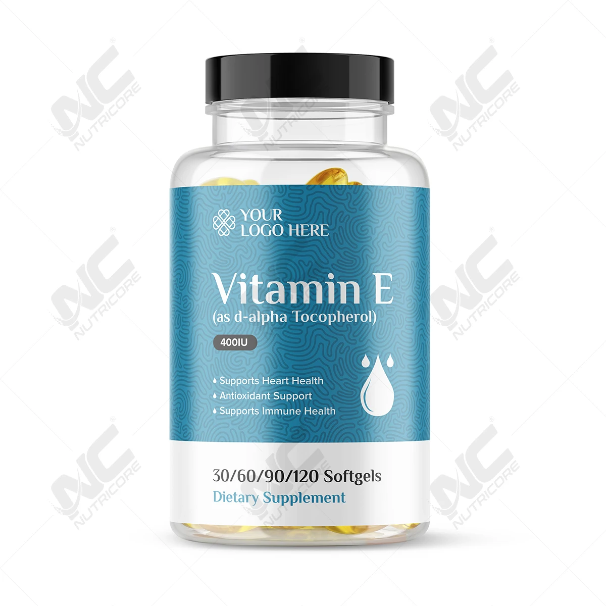 Top Quality Healthcare & Dietary Supplement Vitamin E with Wheat Germs Oil Softgels For Enhance Overall Health And Beauty