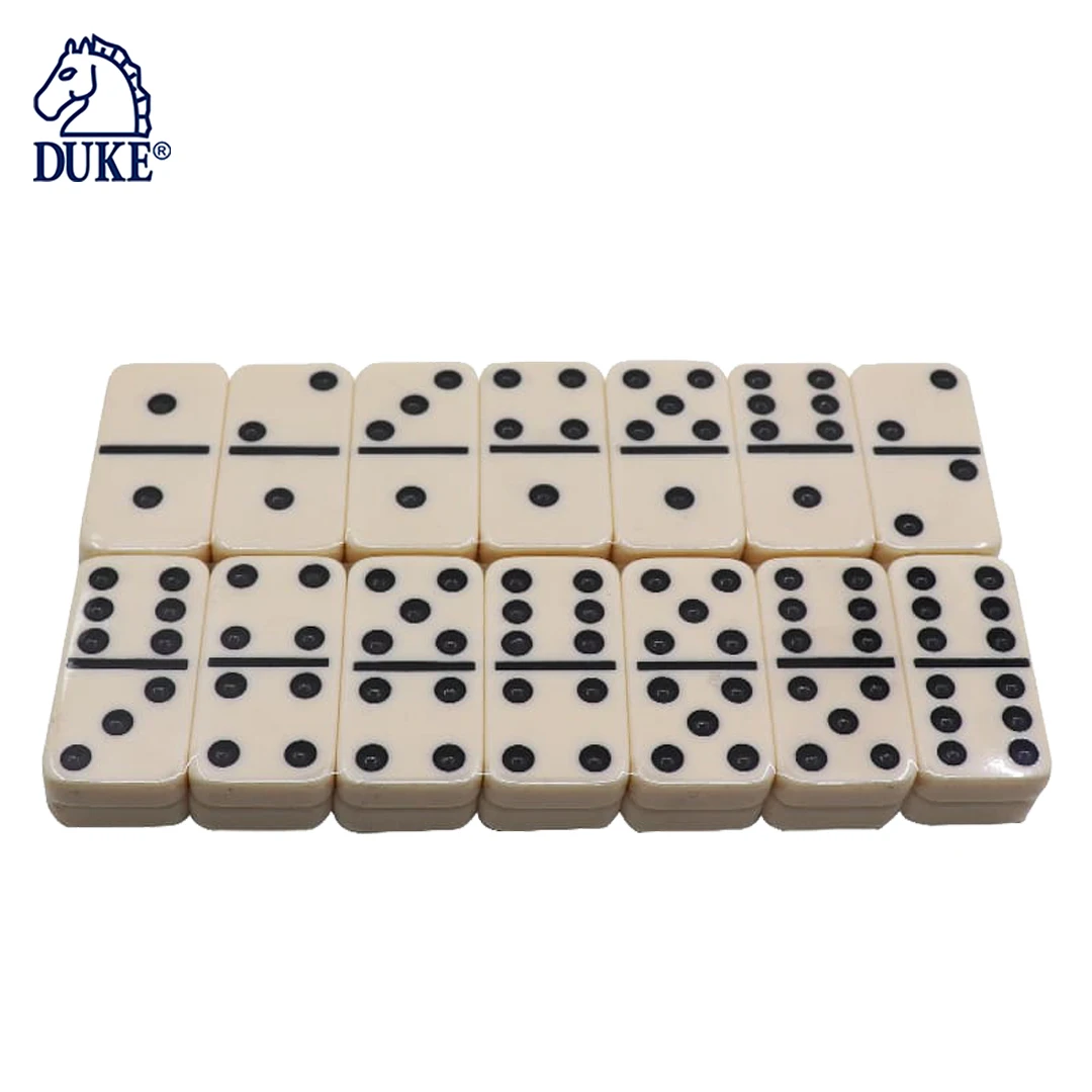 D6 Double Six Ivory Domino Tiles