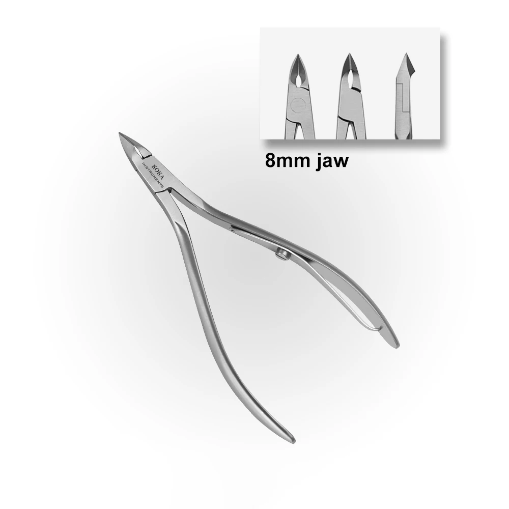 Cuticle Nail Nipper size 8mm Jaw Single Spring Size 11.5cm ultra sharp nipper blades carefully remove cuticles