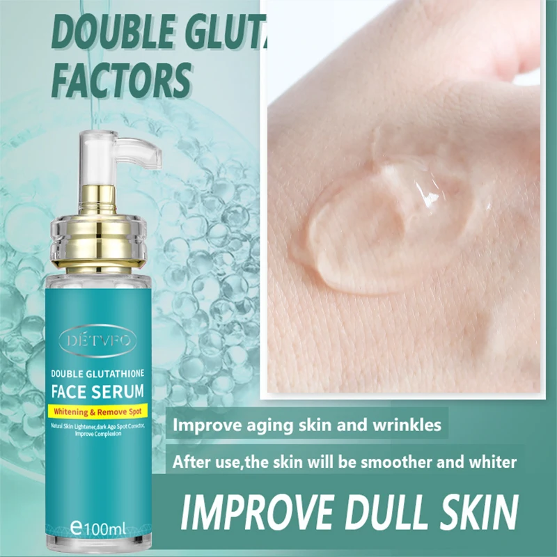 Sample available 100ml Vitamin C Serum skin care Lightening Hyaluronic Amino acid Vitamin E Whitening face serum