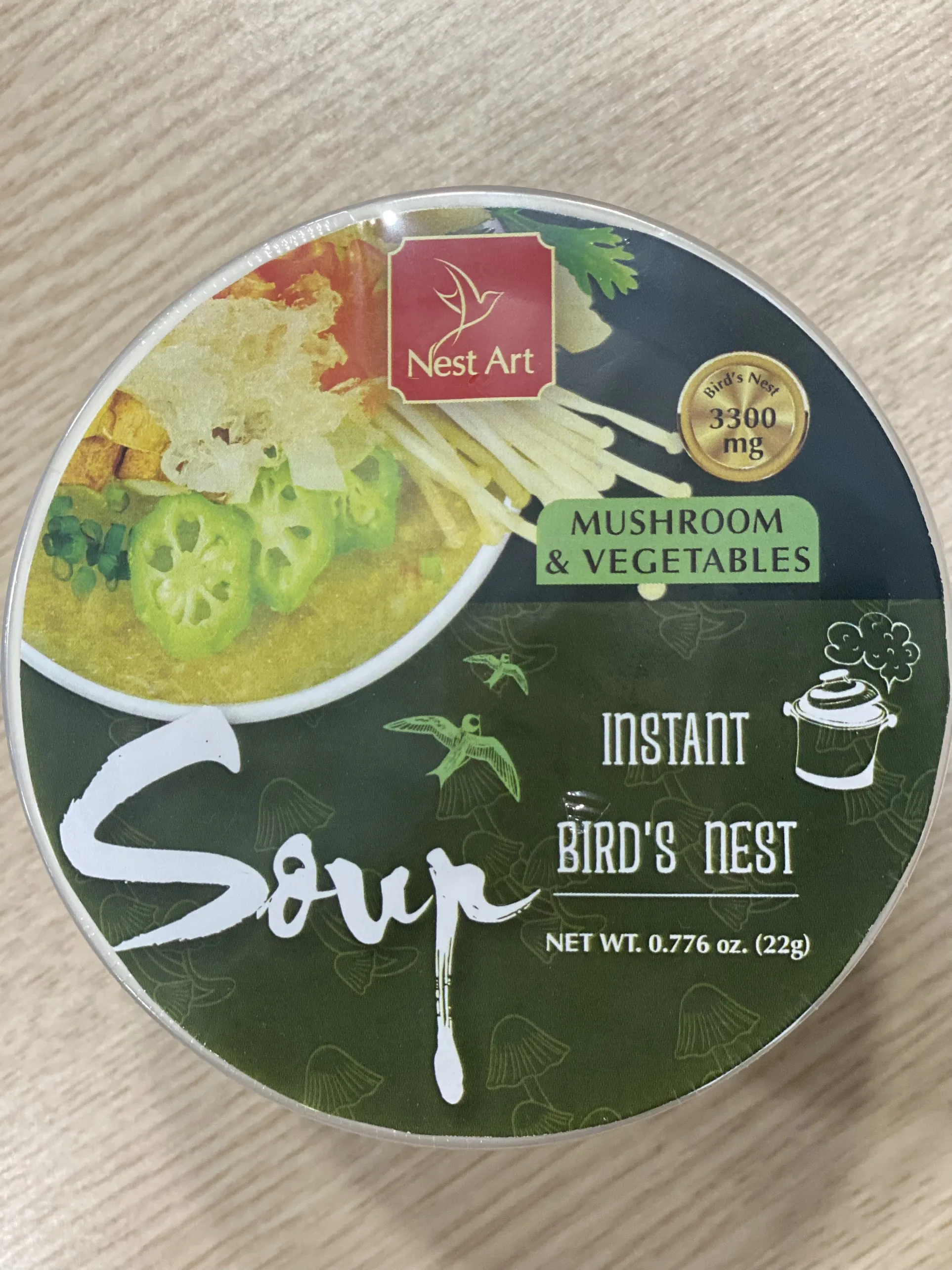 Вкусные грибы, Овощной вкус, мгновенный, птичье гнездо, суп 19 - 24 г/чашка, Произведено во Вьетнаме