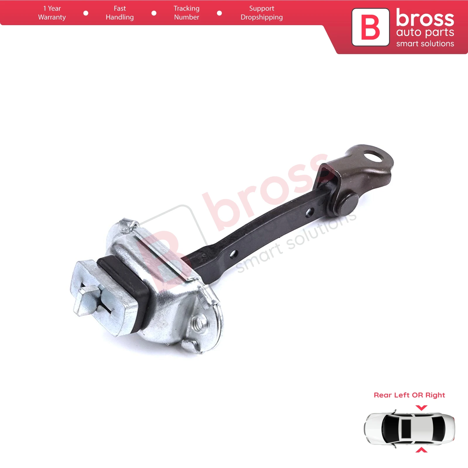 BDP1364 Rear Door Stop Check Assy Limiter Strap for Toyota Yaris Echo Verso FunCargo Vitz Platz MK1 P1 P2 1999-2003 Pre-Facelift