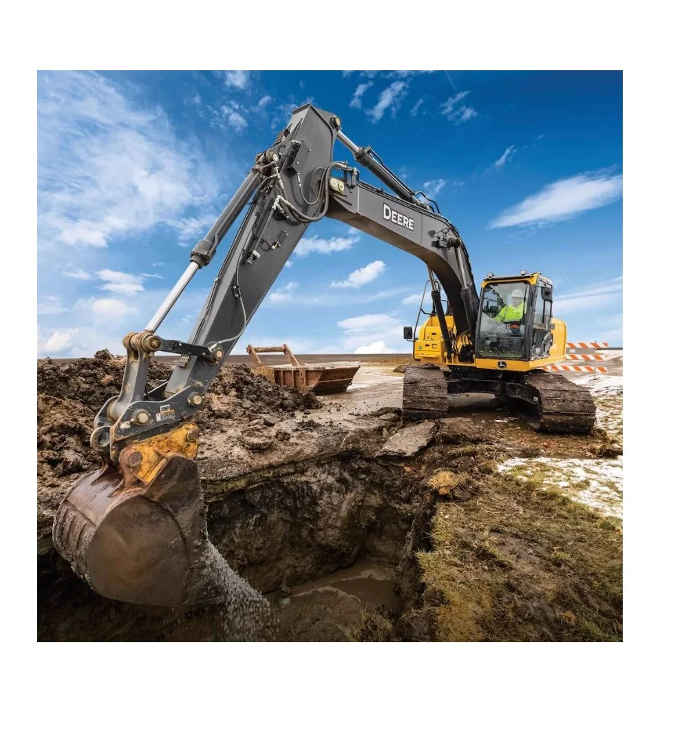 Excavadoras Sale Hydraulic 8 Ton 7 Ton Wheel Excavator 360 Rotary Wood Grabber With Outrigger Wheel Digging