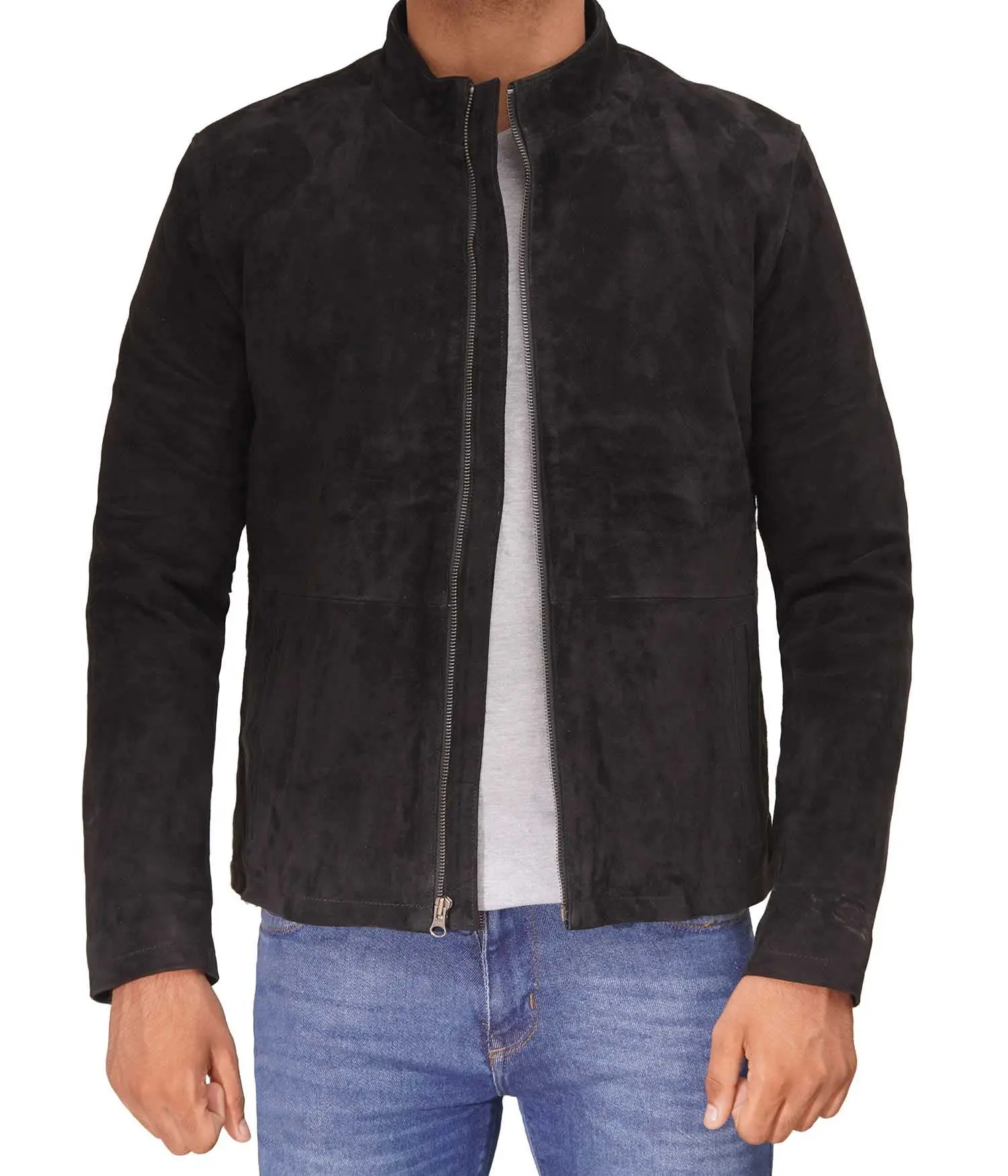 Mens Black Leather Bomber Jacket High Quality Lamb Leather Jacket For Men Black Leather Bomber Jacket