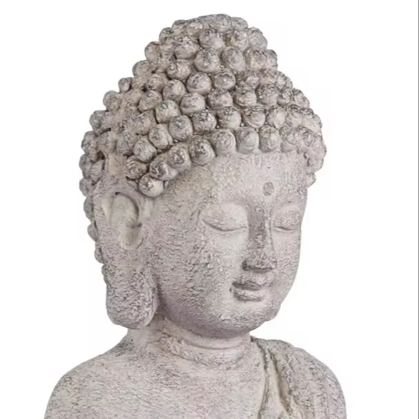 Standing buddha statue sculpture zen asian garden decor indoor outdoor front porch patio