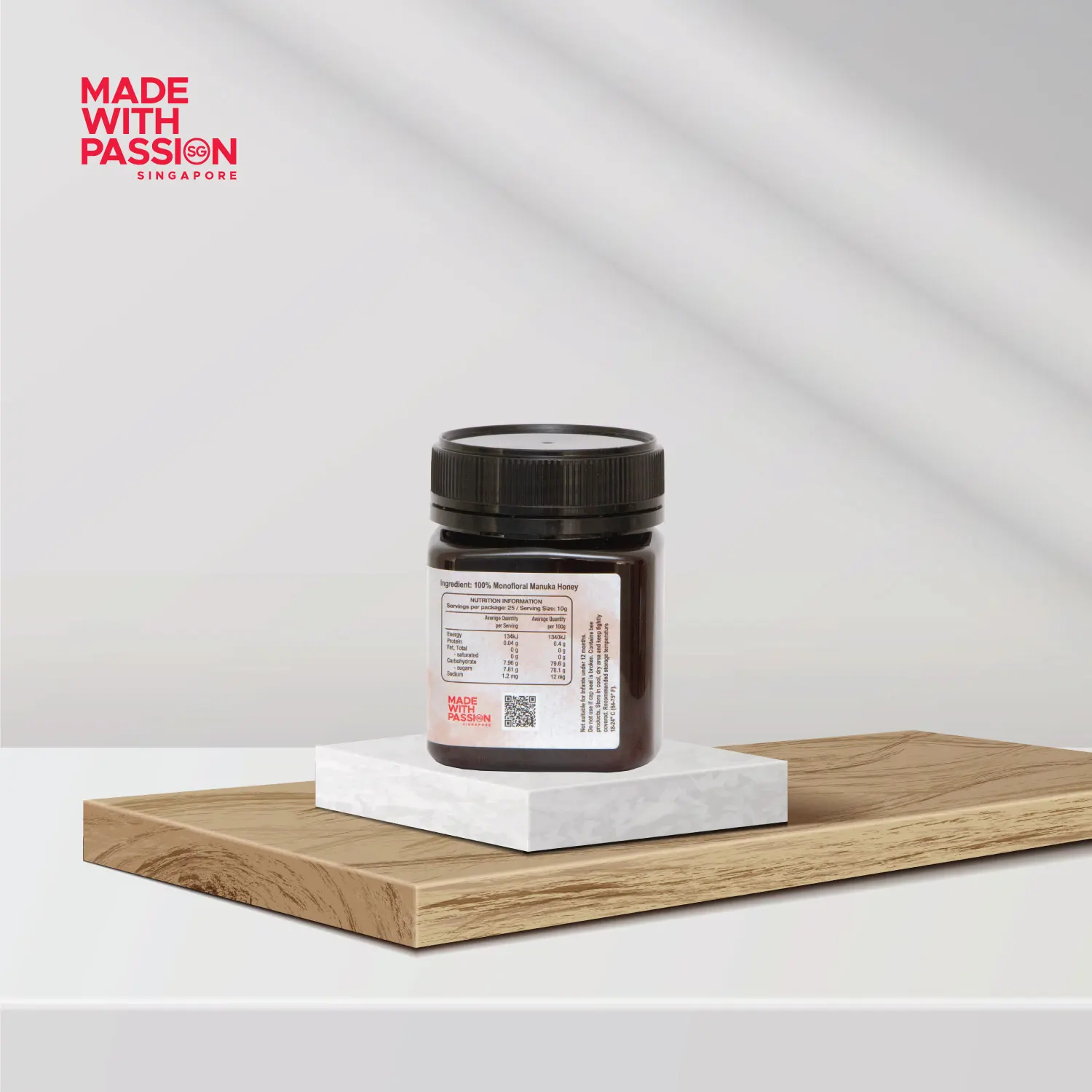 4 Years Shelf Life High Nutritional Value New Zealand 250g Jar MGO 500+ Multifloral Manuka Raw Honey with No additives