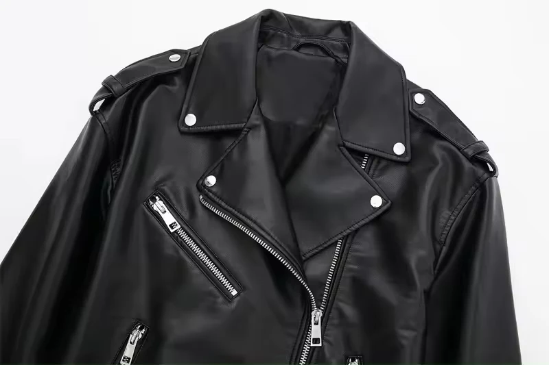 Wholesale Motorcycle Ladies Genuine Sheep Leather Jacket Ladies Cropped Bomber Style Fashion Spring Real Motorbike Jacket
