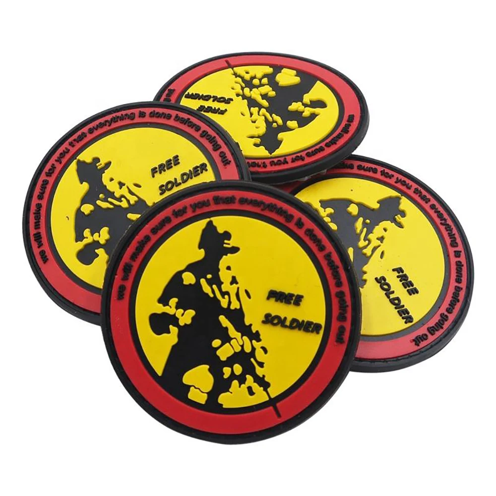 Pvc Patches Manufacturer Sew On Embossed Custom Brand Name 3d Logo Garment