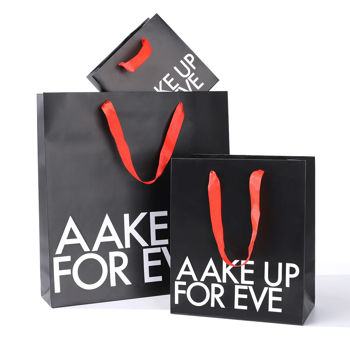 Printed Luxury Gift Paper Shopping Bag Wholesale Black Shopping Gift Paper Bag with Handle The Paper Bag ismade
