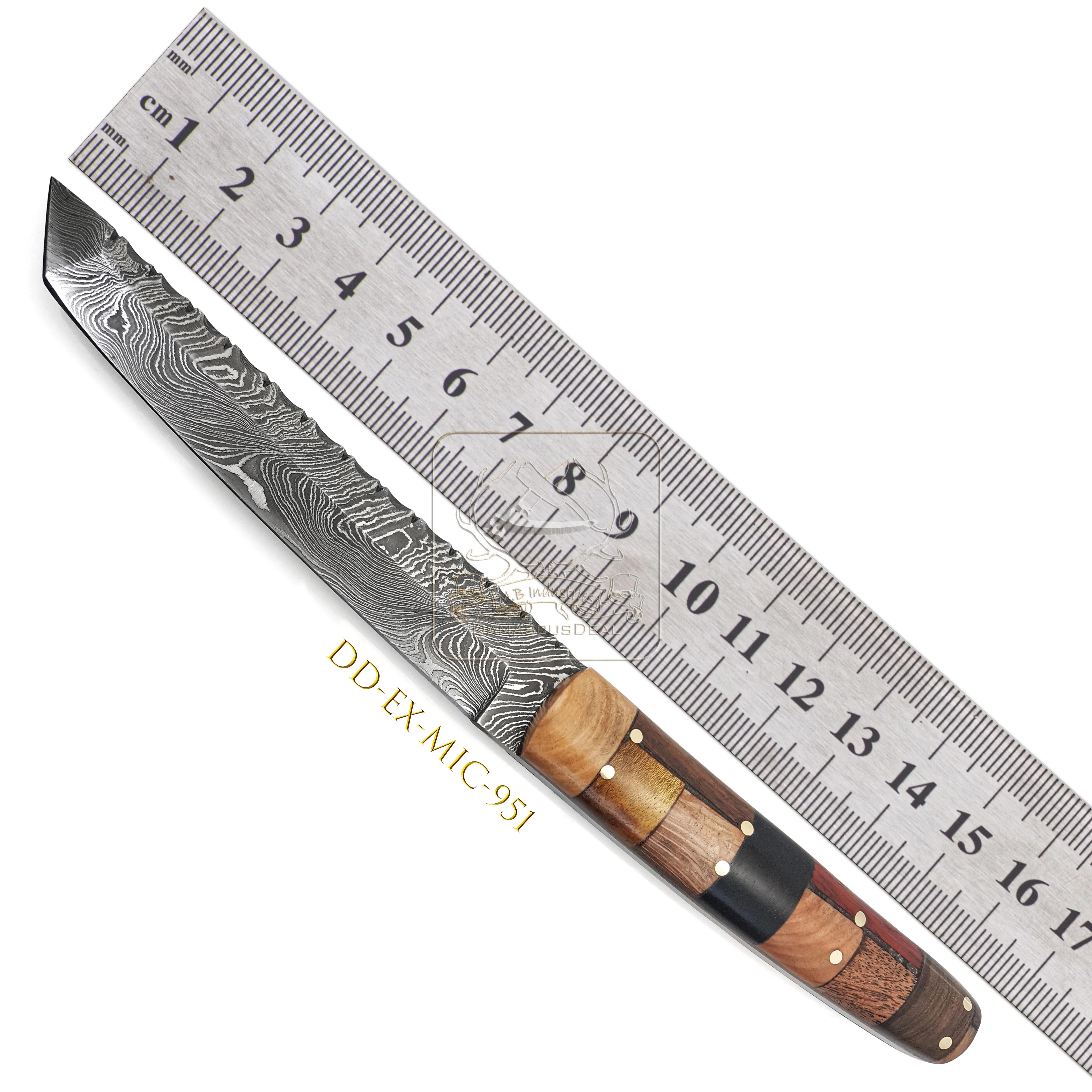 DD-EX-MIC-950 Damascus Steel Pocket Knife 192 Layers Outdoor Bushcraft Survival Hunting Knife G10 Marble Micarta Handle Camping