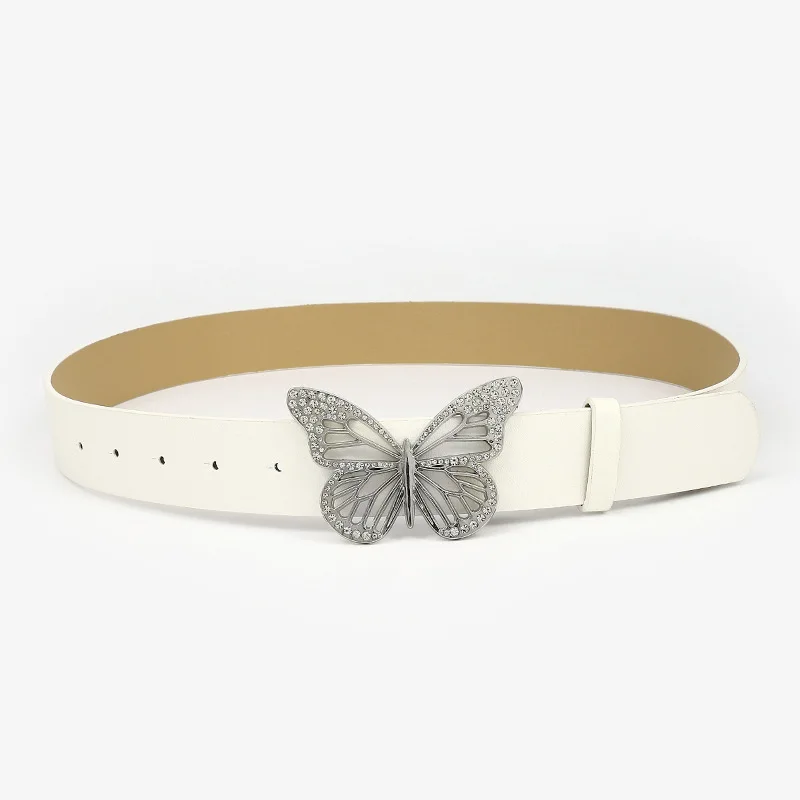 Wide Dress Wholesale Butterfly Buckle Women Faux Leather Girdle Belts Female Belt Fashion Jeans Belts for Ladies Women