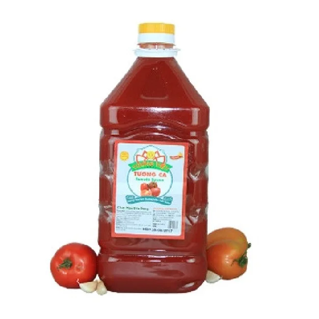 Tomato Sauce For Pizza Factory Vietnam Best Price Low MOQ Export Standard Tomato Sauce Can 5kg- Tuong Viet Hoa Sen