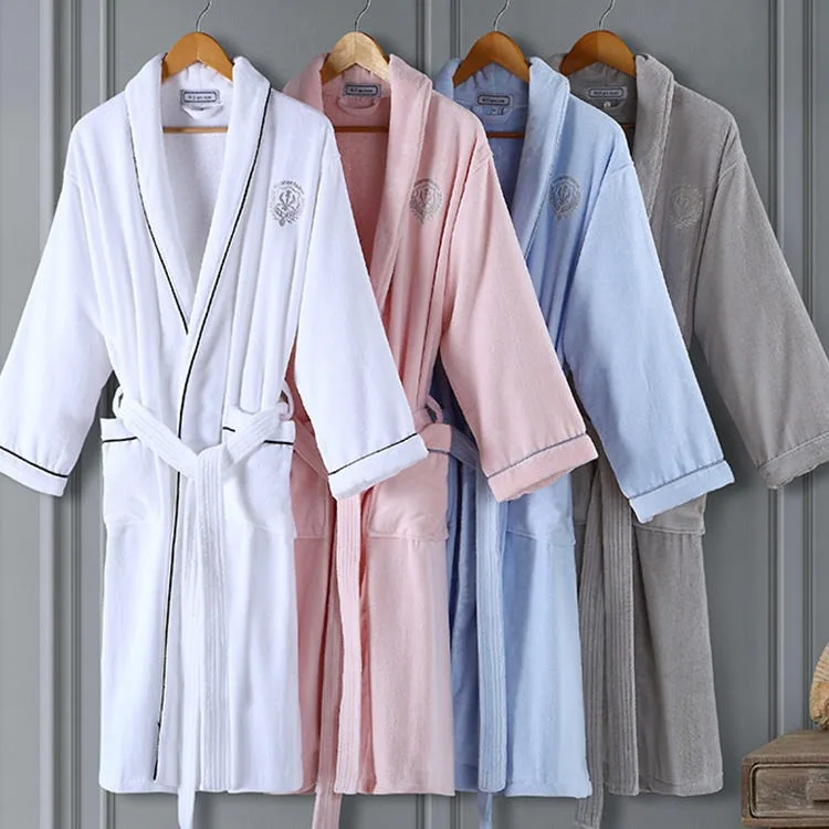 Female Bath Robes V-neck Ladies Sleepwear Soft Custom Logo Luxury Bath Robes SPA Robe Hotel For Hotel Sarong